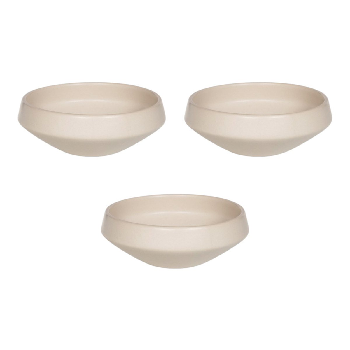 Bol évasé 13 cm (lot de 3) - CHADO blanc, TABLE PASSION