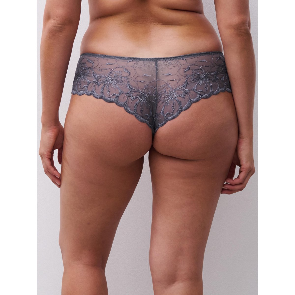 Shorty dégagé FLEURS fancy grey, CHANTELLE