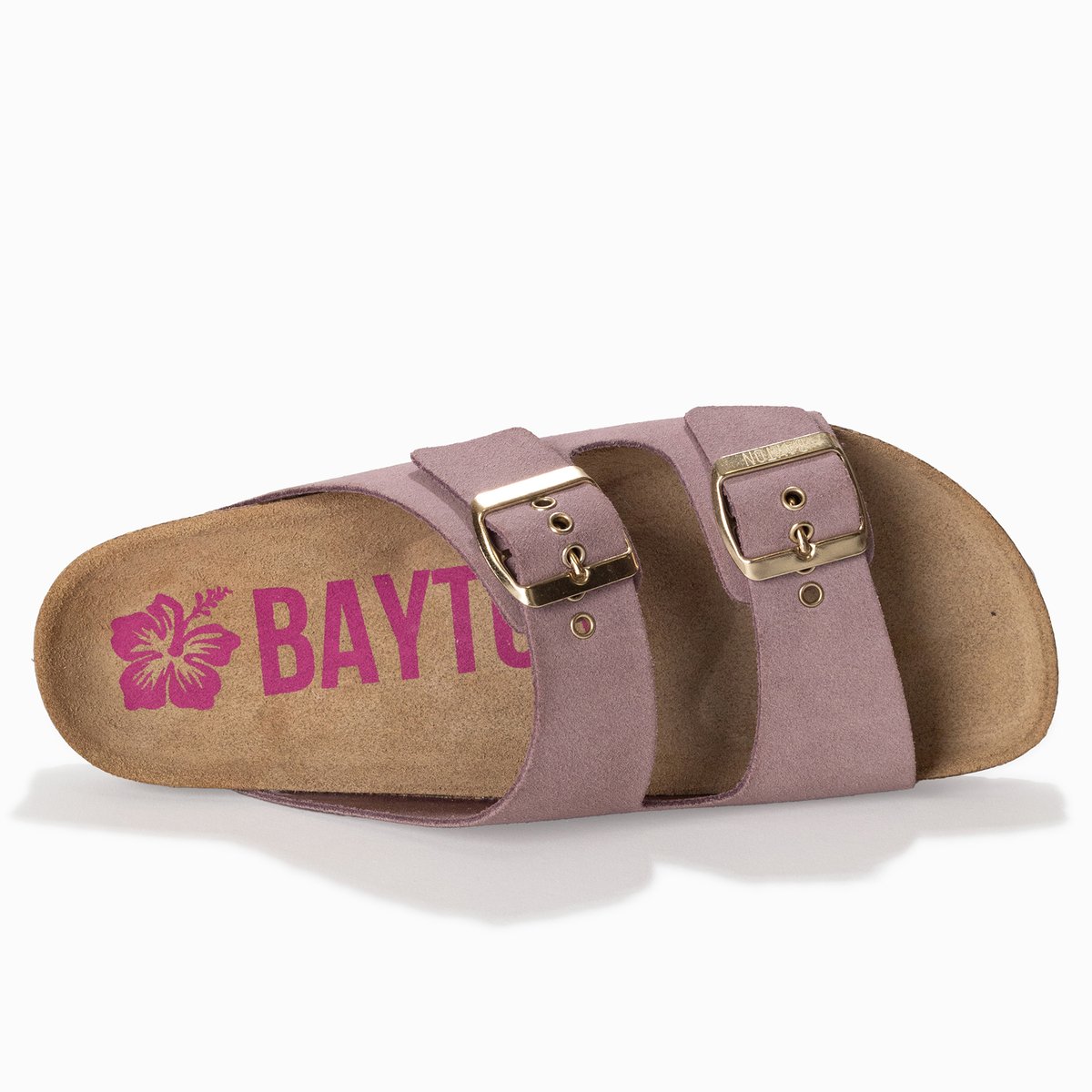 Sandales en cuir suedé BENALLA rose, BAYTON