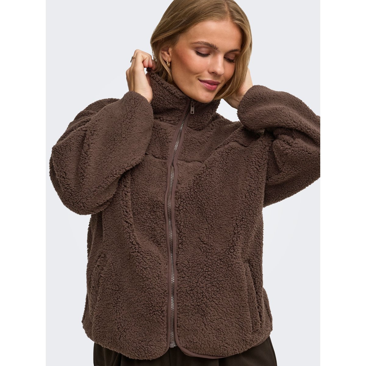 Sweat-Shirt En Polaire coffee bean, ONLY