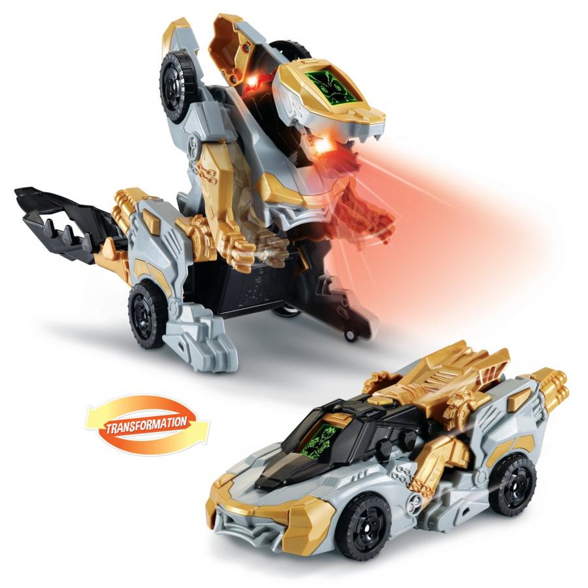 Switch  and  go dinos 1 click vulcanion lemega dragon couleur unique, VTECH