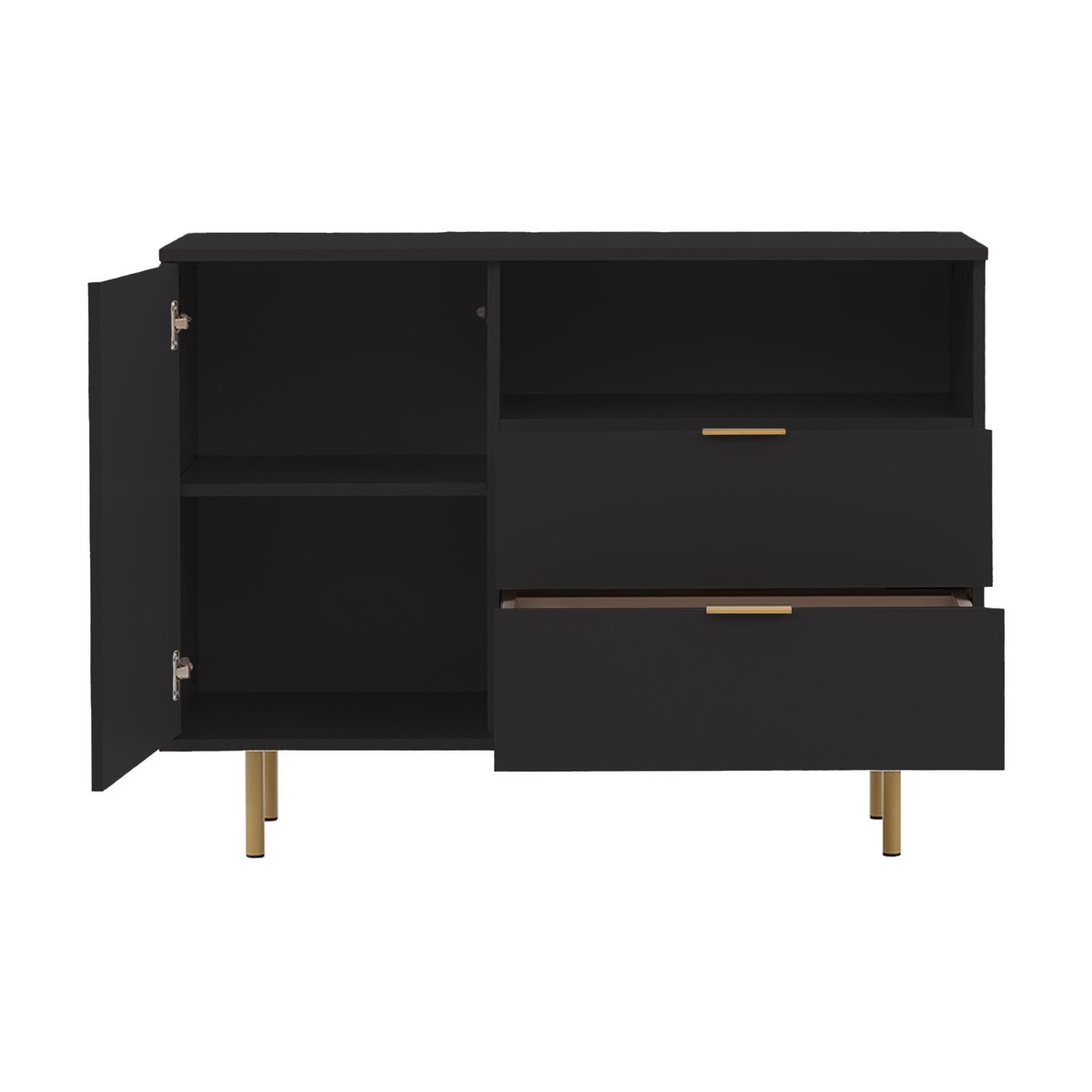 Buffet - MONICA noir, BEST MOBILIER