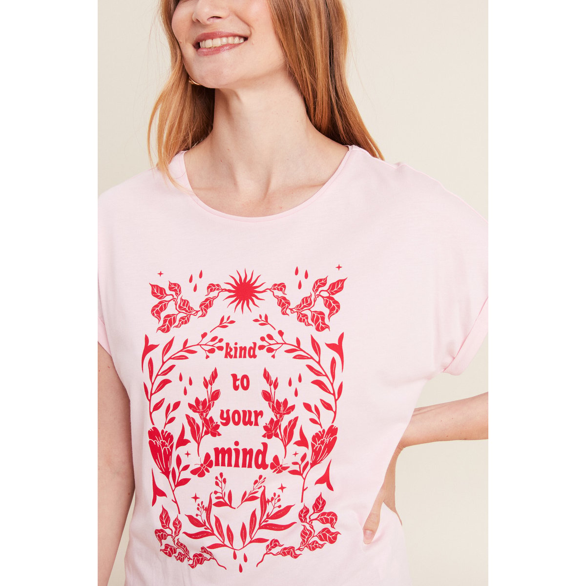 T-shirt manches courtes rose, BREAL