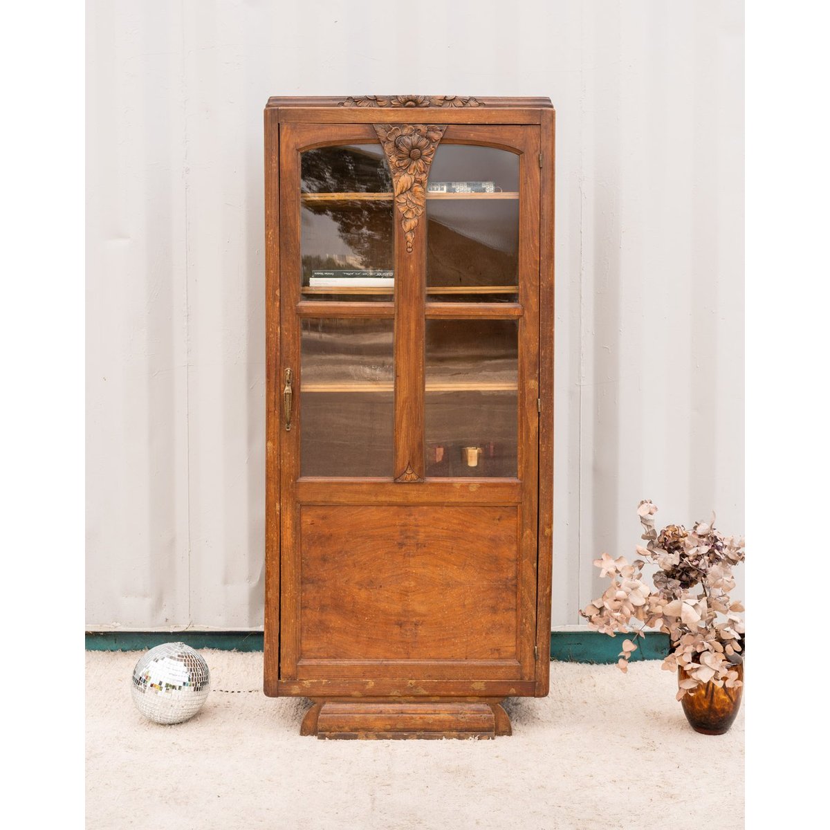 Armoire art déco en bois Blandine N°478 - Bon état bois foncé, DEBONGOUT