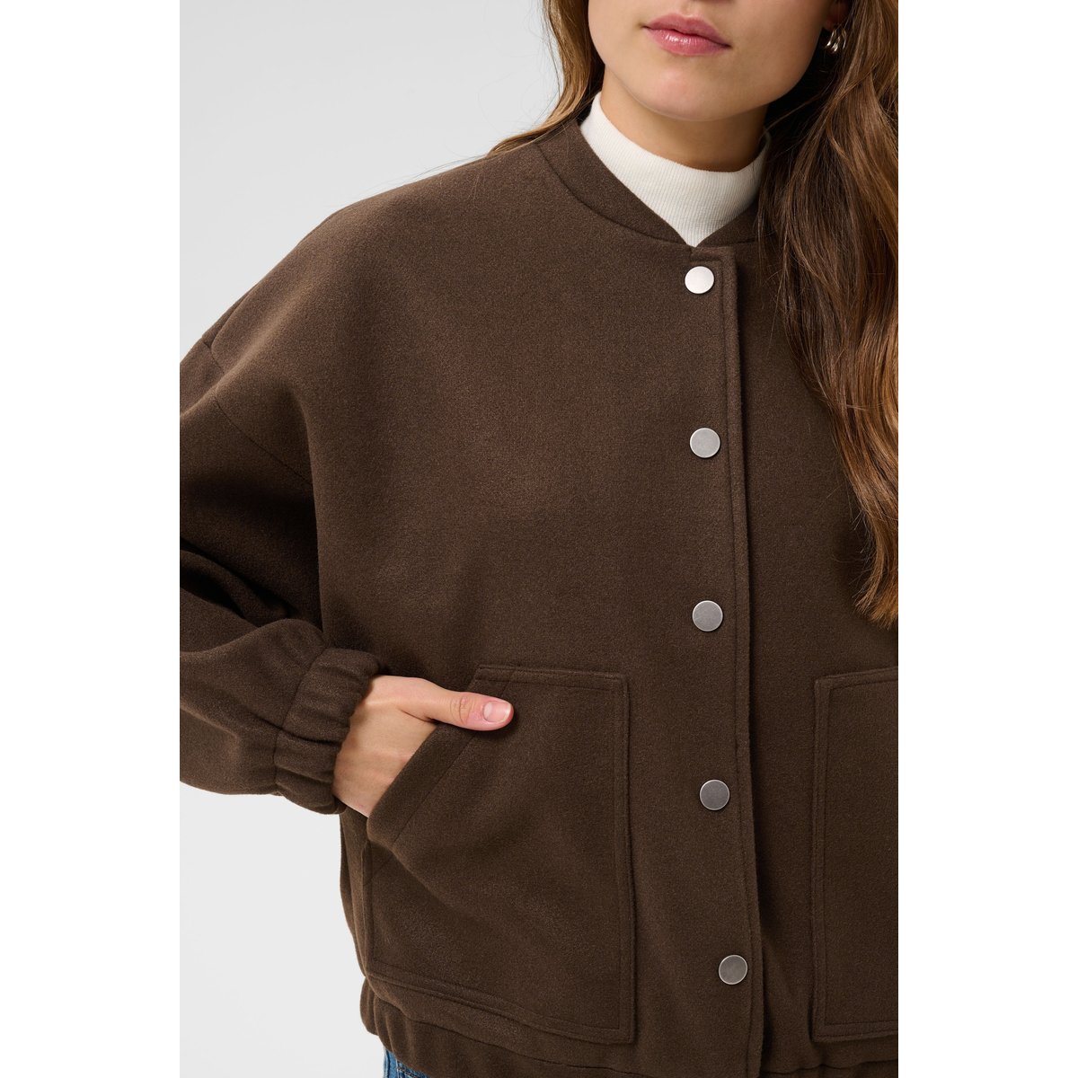 Manteau marron coffee bean, KAFFE