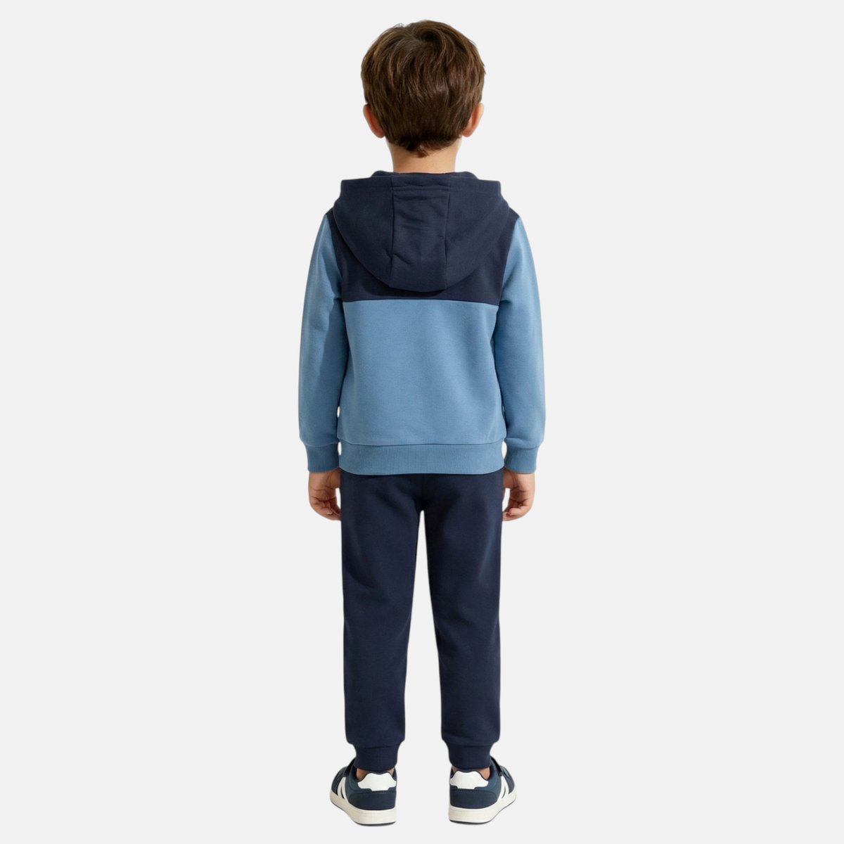 Ensemble 3 pièces t-shirt, veste à capuche et pantalon de jogging SQUAD bleu marine, ELLESSE