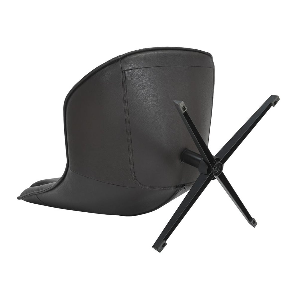 Fauteuil pivotant en PU noir, ZAGO
