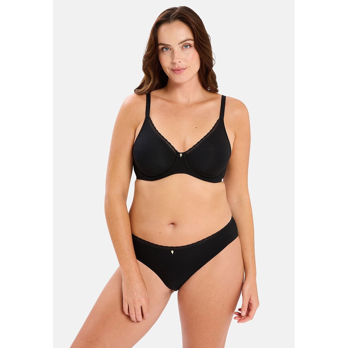 Soutien com armações moldadas ROMIE preto , SANS COMPLEXE
