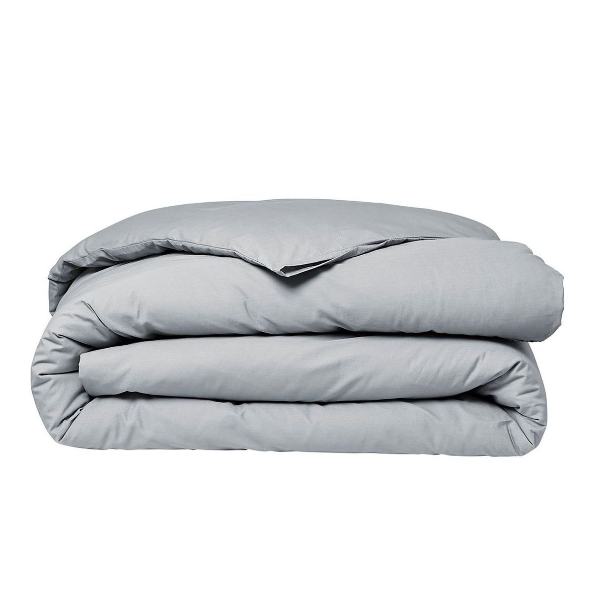 Parure de lit 2 personnes macramé uni coton PRESTIGE gris, TODAY