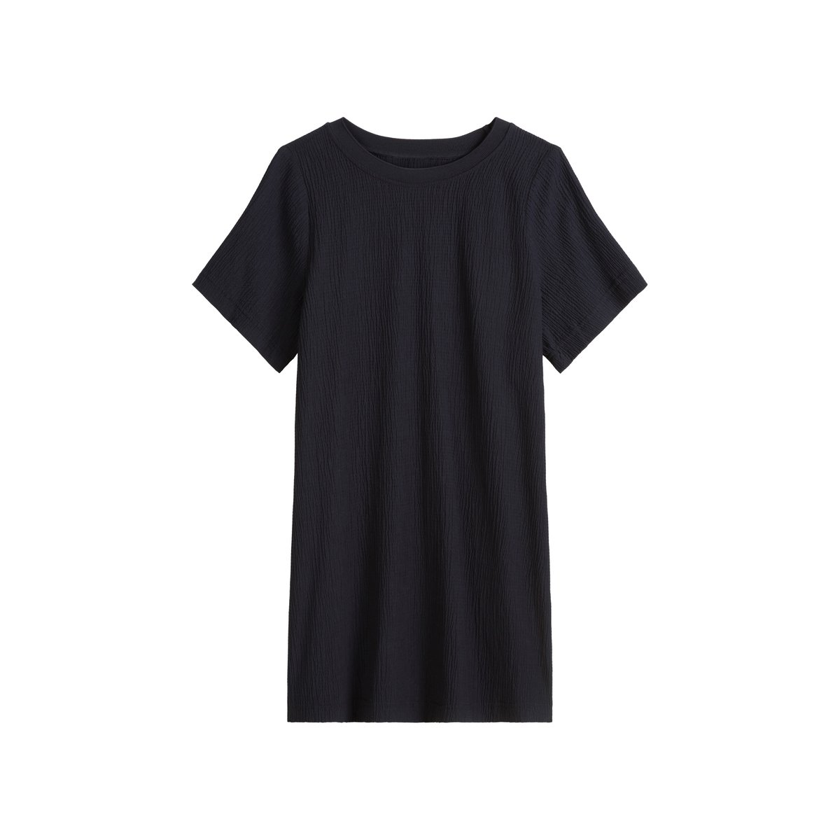 Robe crinkle relaxed dans le style T-shirt bleu foncé, MARC O’POLO DENIM