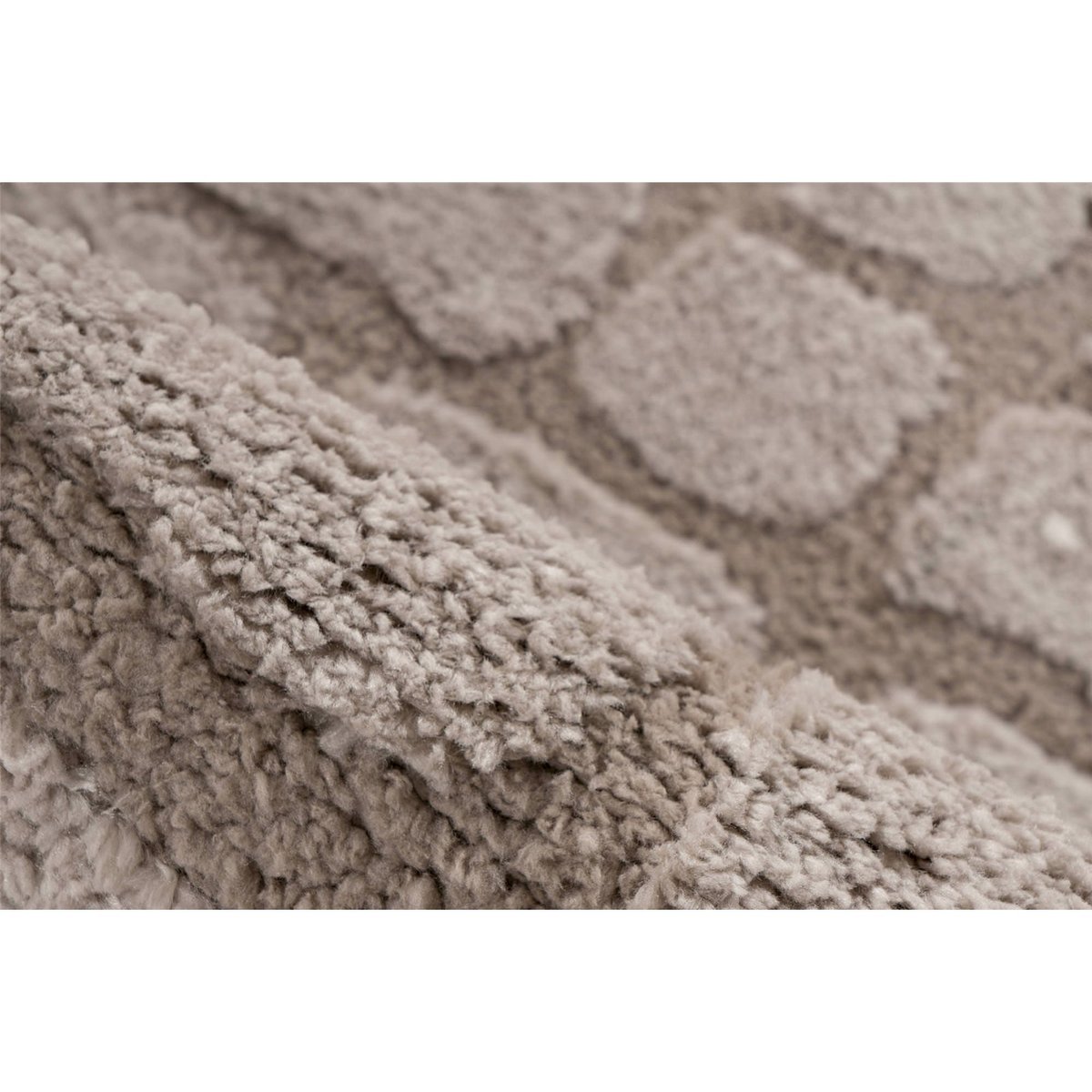 Tapis rectangulaire motif pierres beige sable motif pierre taupe, ARTE ESPINA