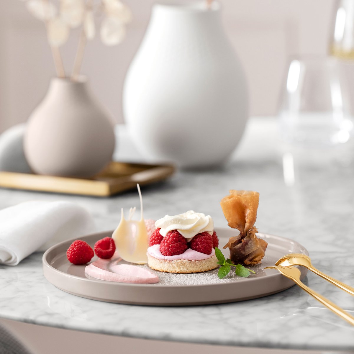 Assiette Plate Pure Beige LA BOULE couleur unique, VILLEROY & BOCH
