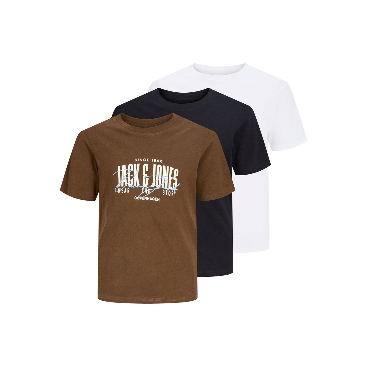 T-Shirt noire - black, JACK & JONES JUNIOR