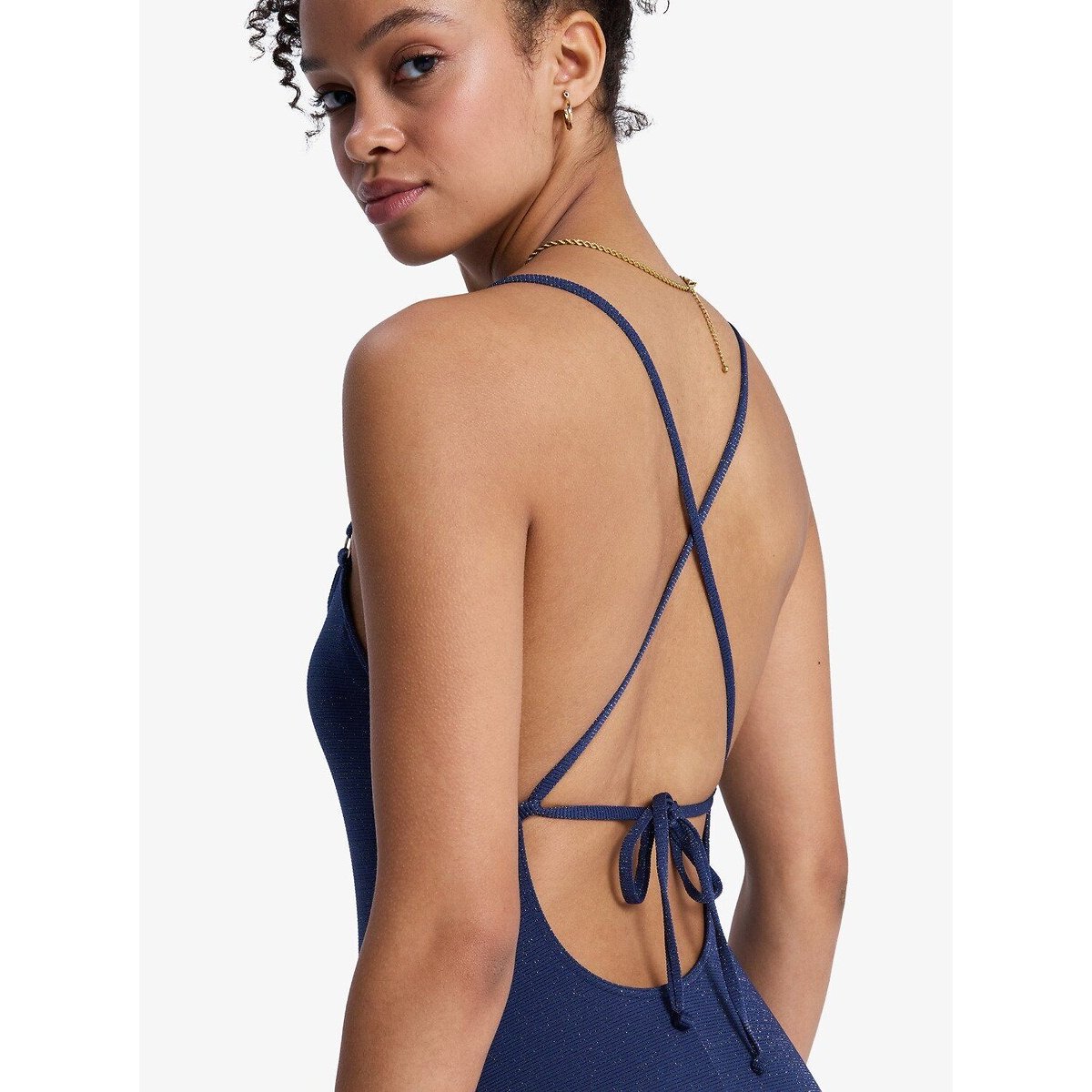 Maillot de bain 1 pièce ROXY SHINE bleu indigo, ROXY