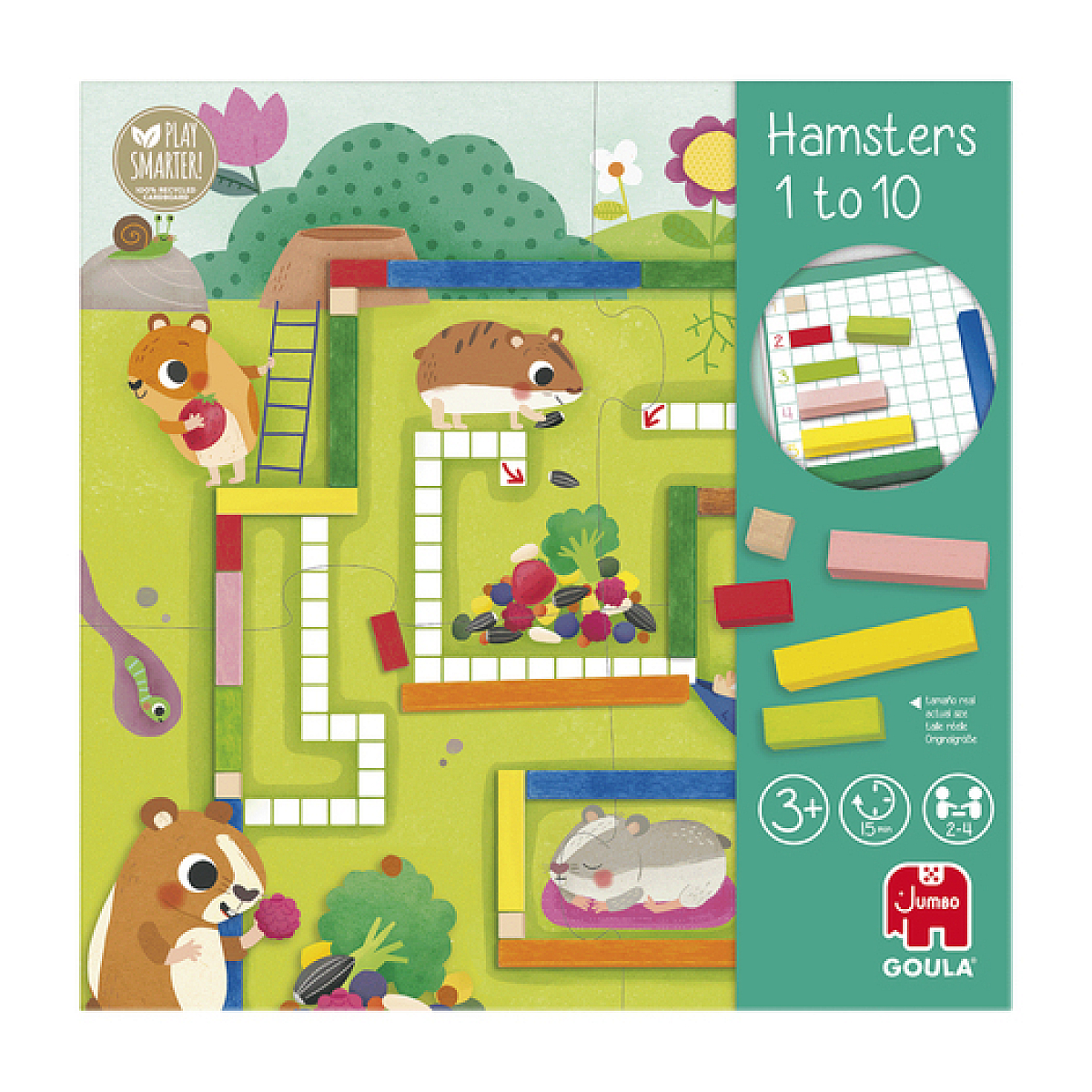 Hamsters de 1 à 10 - j'apprends à compter aqua, GOULA