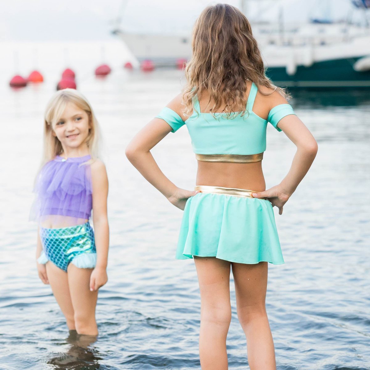 Maillot de bain 2 pièces princesse vert, GREAT PRETENDERS
