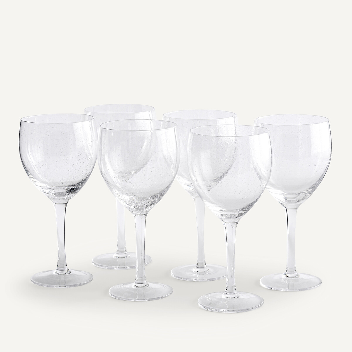 Lot de 6 verres à vin rouge, Badia transparent, AM.PM