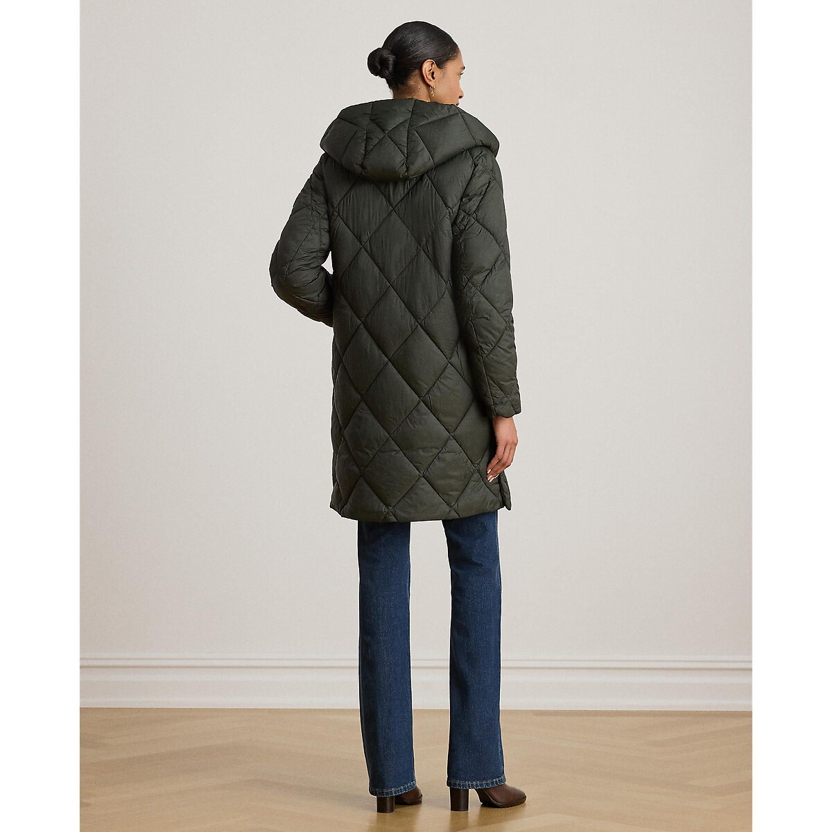 Doudoune longue à capuche kaki, LAUREN RALPH LAUREN
