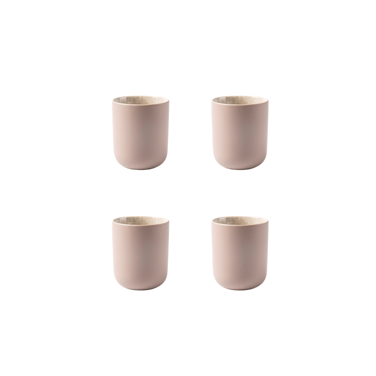 Lot de 4 tasses - "Iris" couleur unique, LAGUIOLE CUISSON
