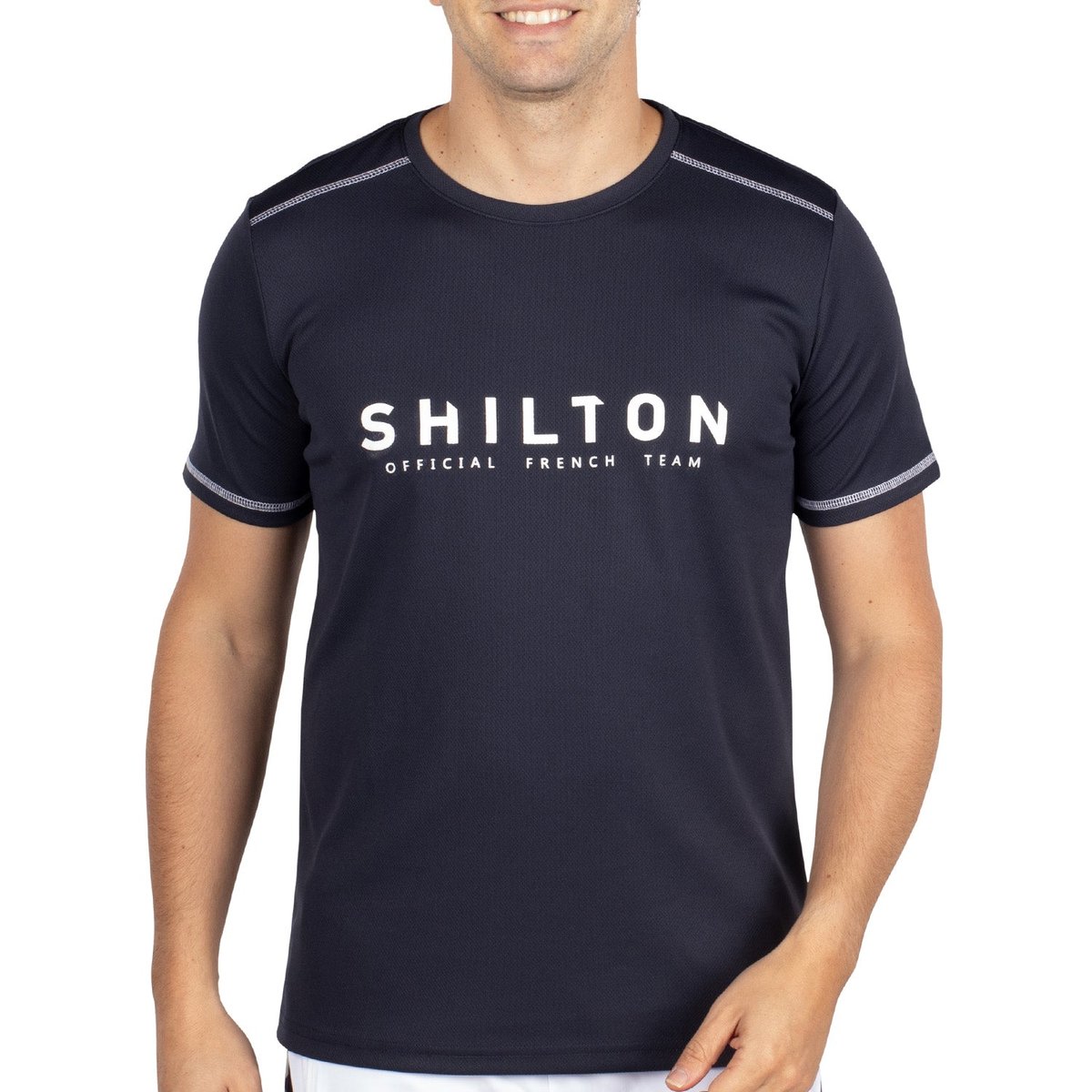 T-shirt de sport official team navy, SHILTON