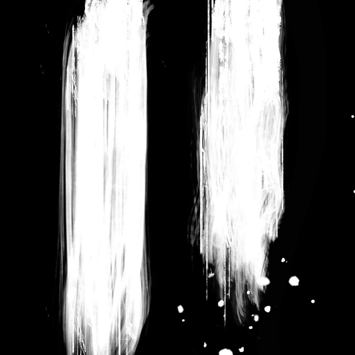 Tableau abstrait épreuve négative tableau alu dibond, HEXOA