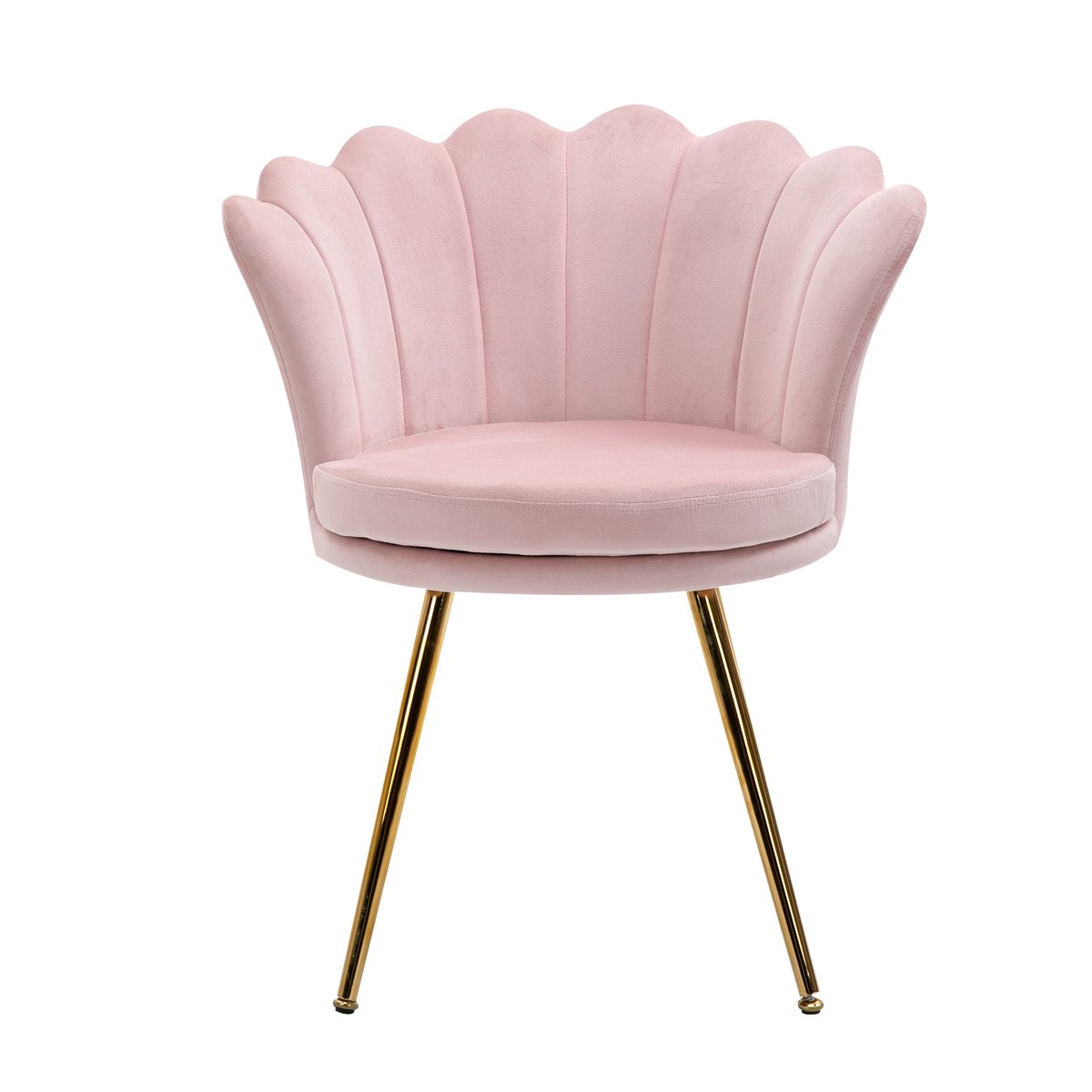Accent Chair Polyester Rose rose poudré, HOMCOM