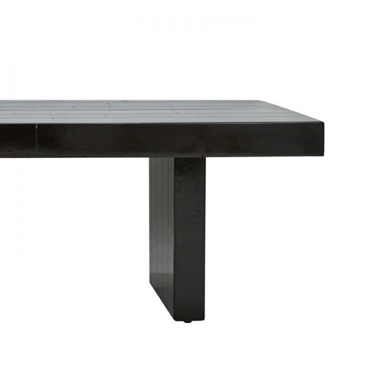 Table basse en bois laqué Brick 150x60 cm noir, HOUSE DOCTOR