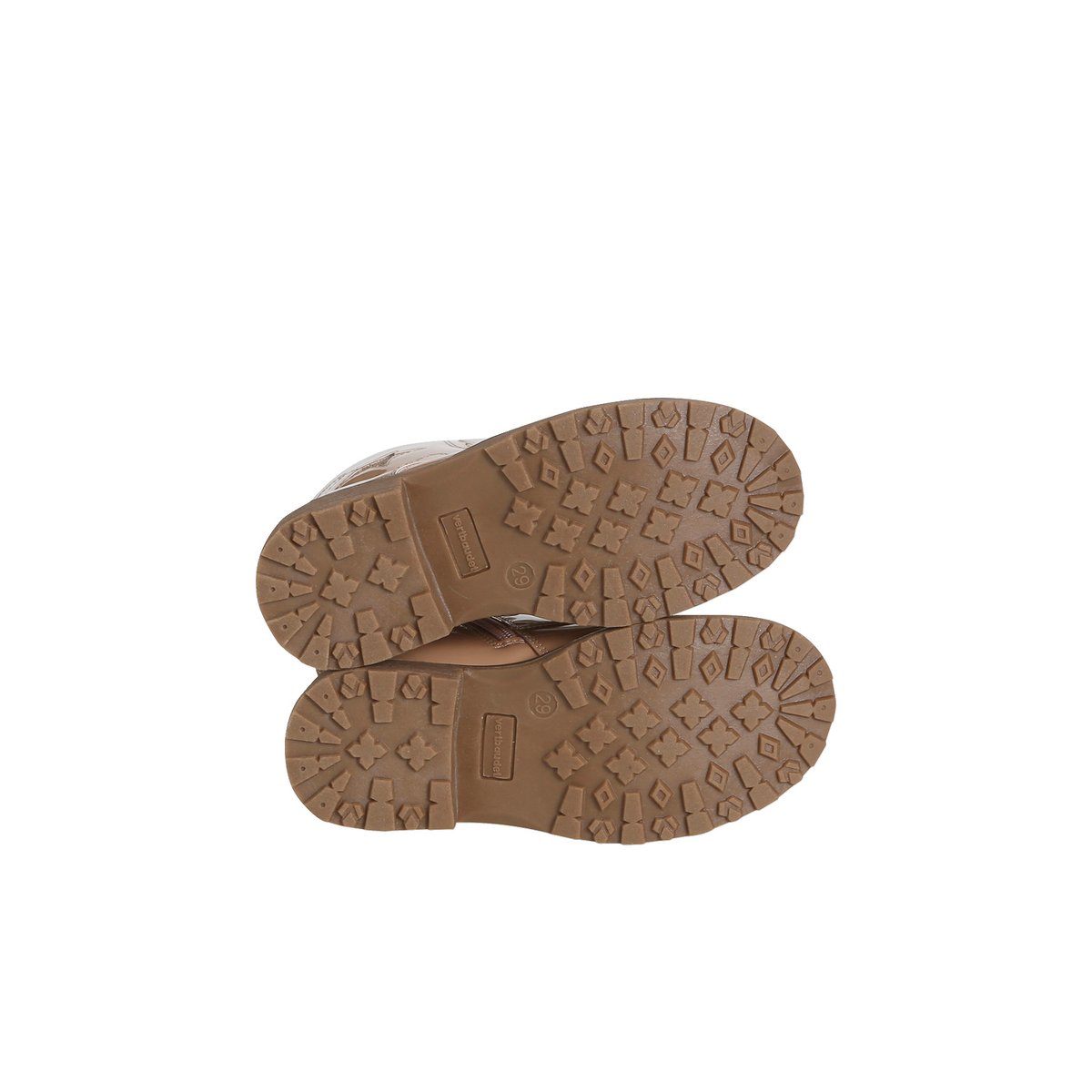 Bottines zippées et lacets élastiqués rose nude, VERTBAUDET