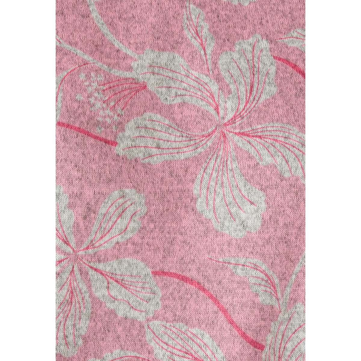 Tunique maille chaude imprimée rose fleuri, DAMART