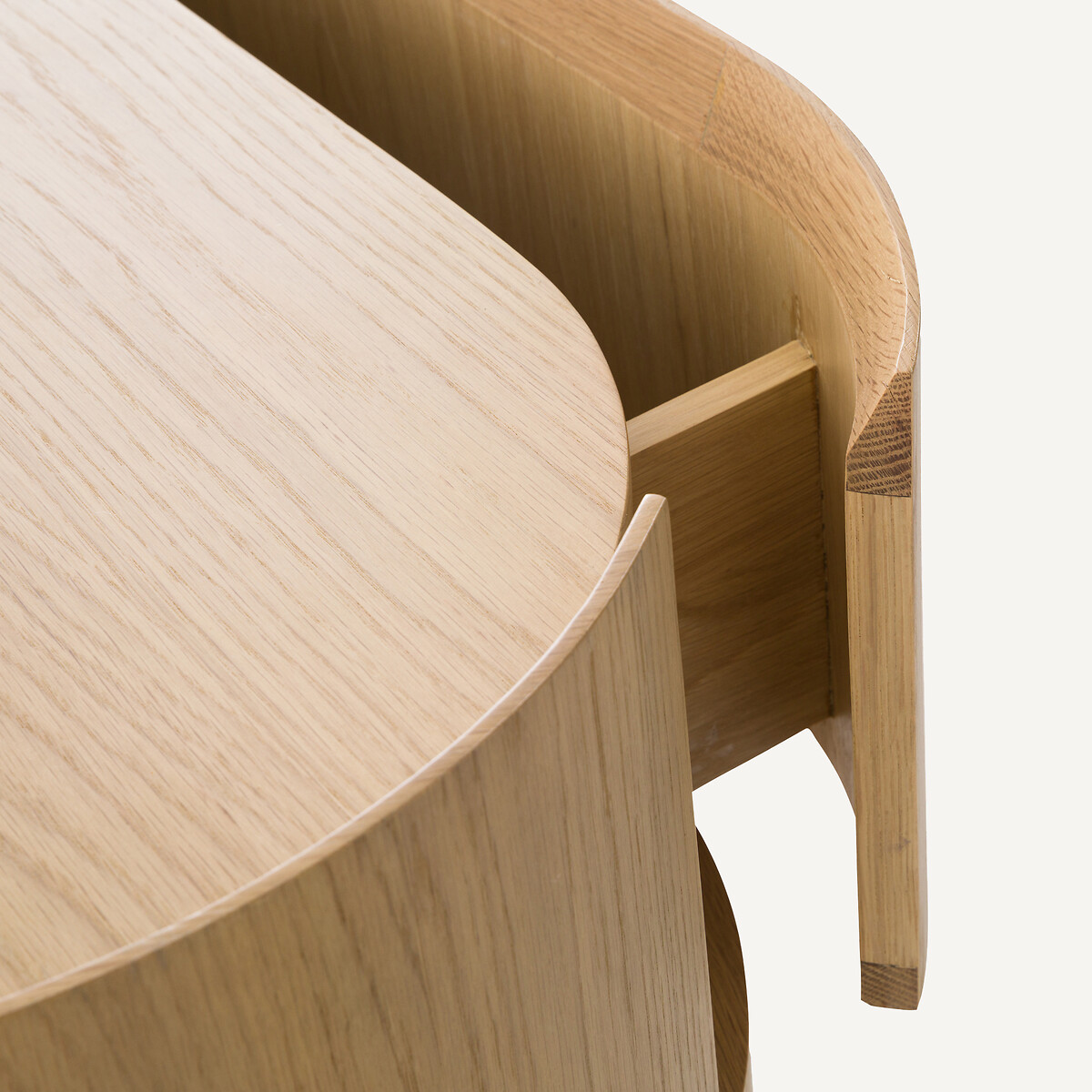 Commode chêne massif, plaqué chêne 3 tiroirs Aslen chêne naturel, AM.PM