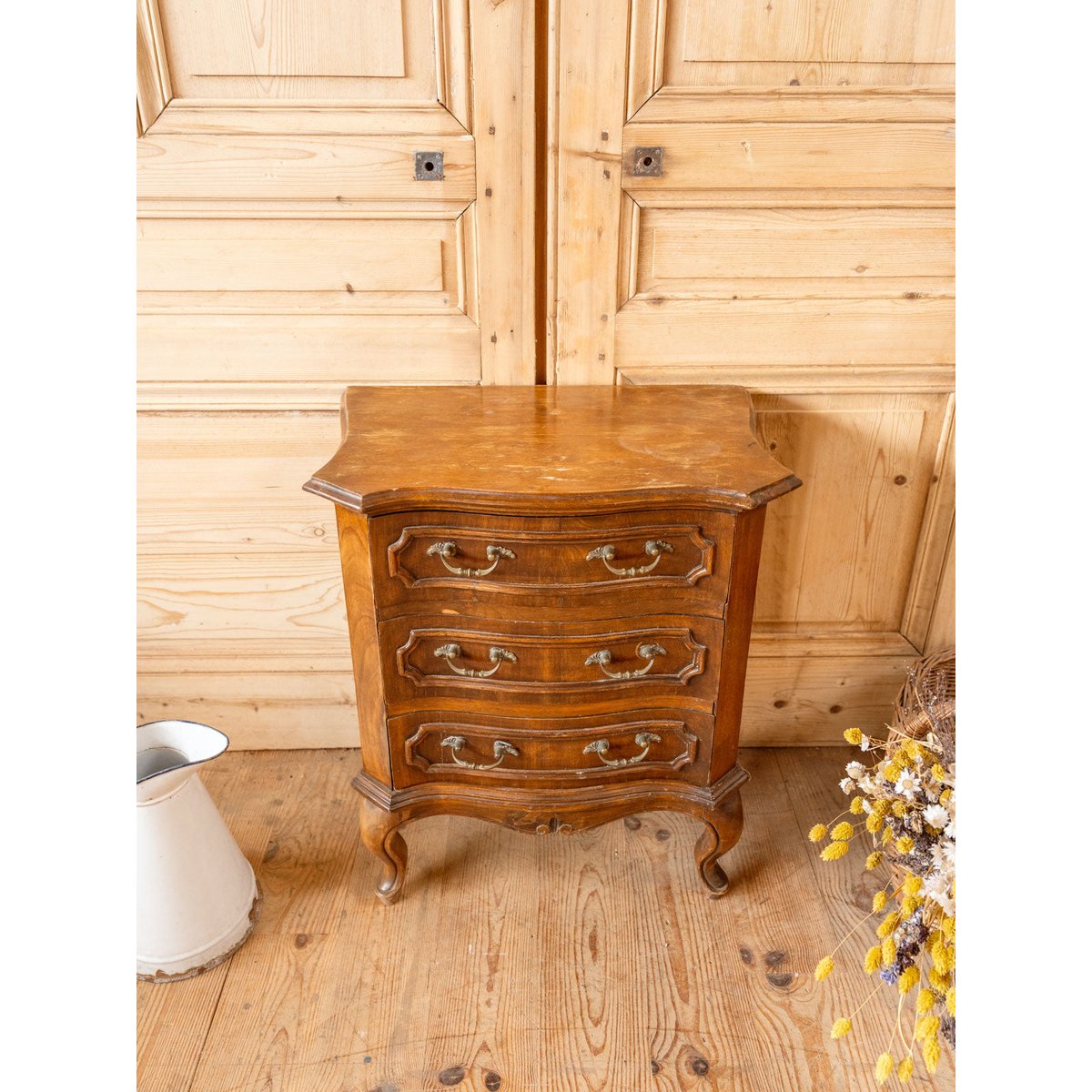 Petite commode en bois Garance N°707 - Bon état bois foncé, DEBONGOUT