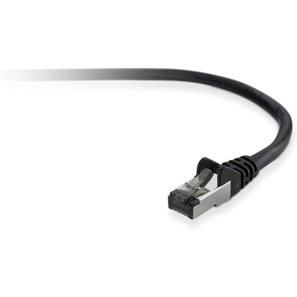 Adaptateur Ethernet 2M Droit CAT6 Noir A3L981BT02MBKHS couleur unique, BELKIN