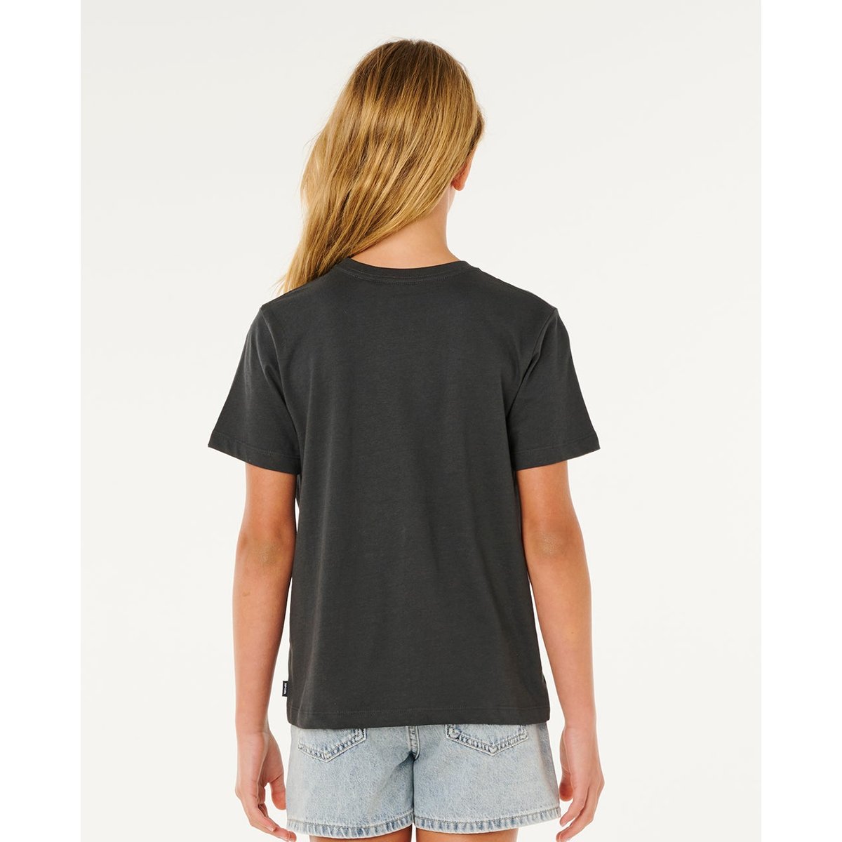 T-shirt à manches courtes Sunshine Squad Band Fille noir délavé, RIP CURL