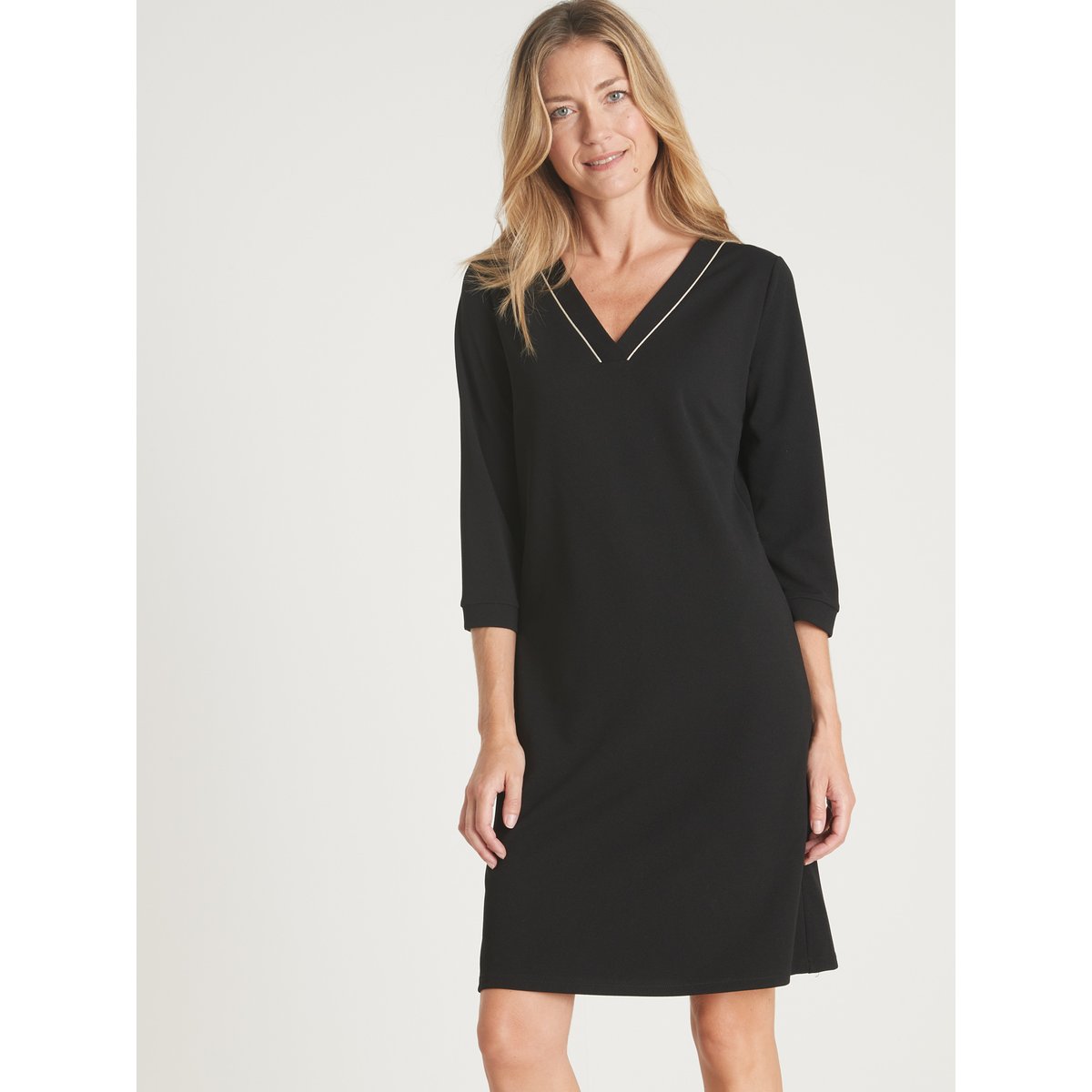 Robe housse maille fluide noir, DAXON