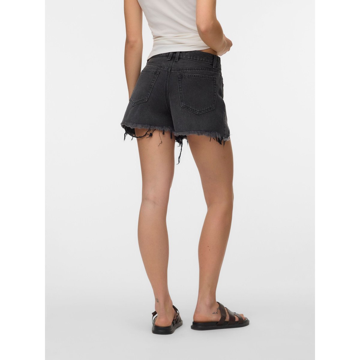 Short En Denim black denim 1, VERO MODA