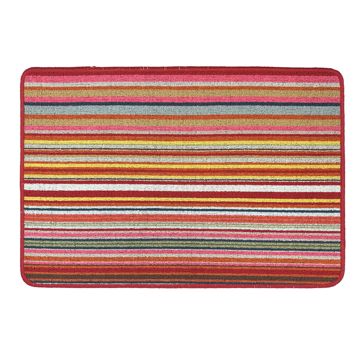 My Stain Resistant Candy Multi Bright Stripe Doormat red/pink, MY MAT