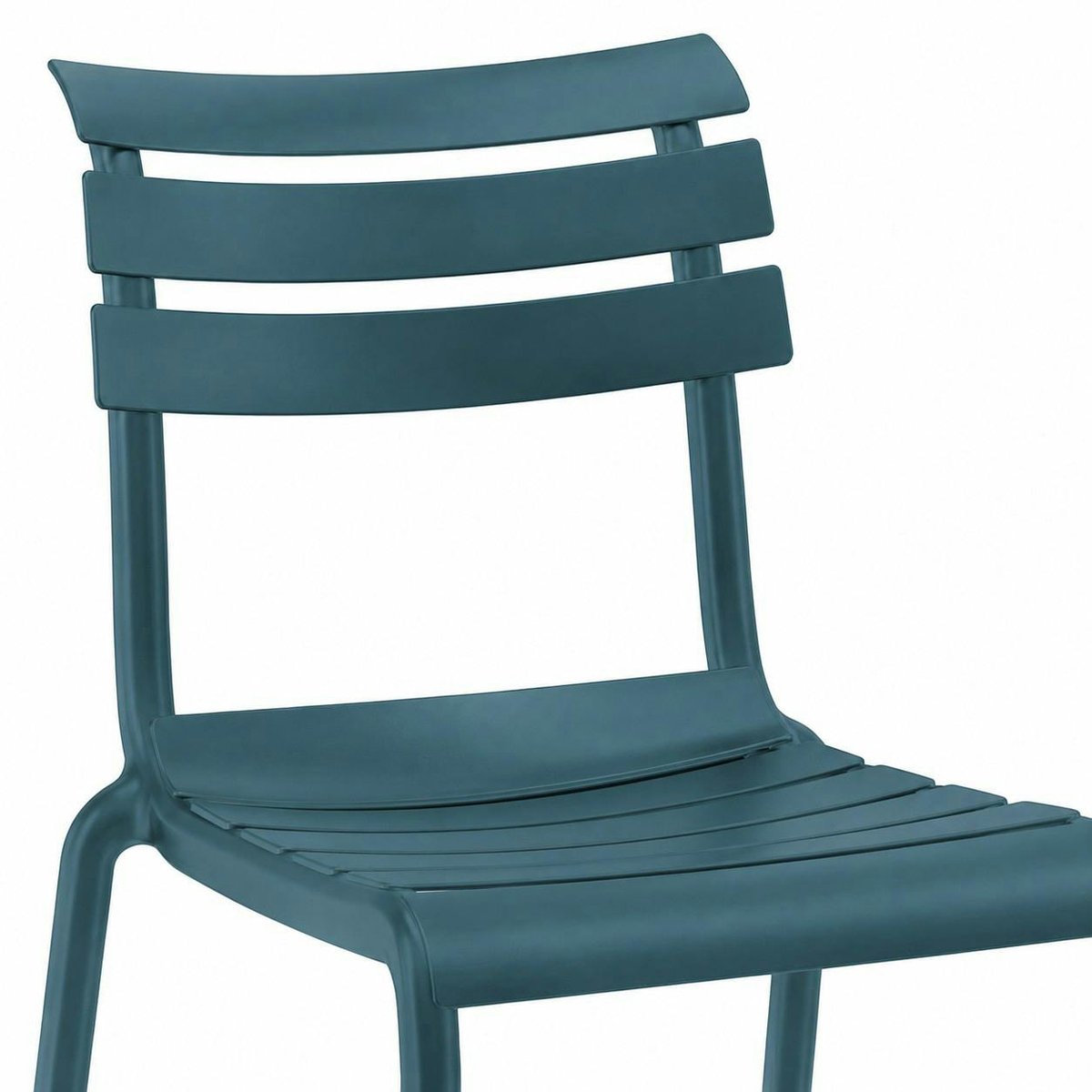 Chaise de jardin en plastique (lot de 2) LUGANO bleu, PIER IMPORT