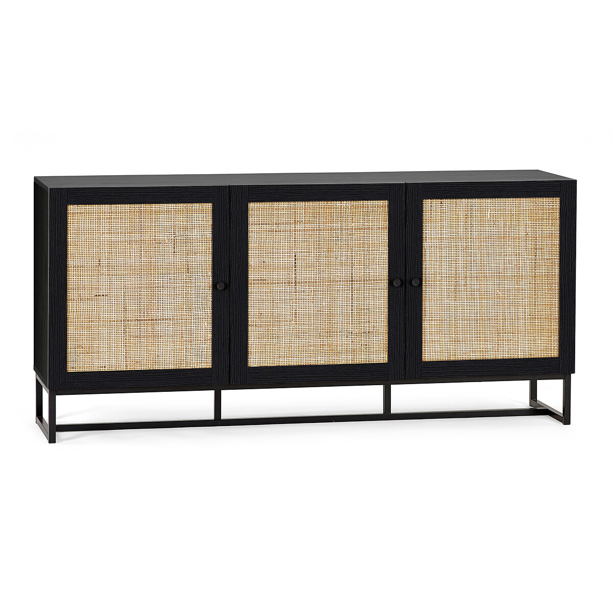 Indiya Rattan Sideboard black, SO'HOME