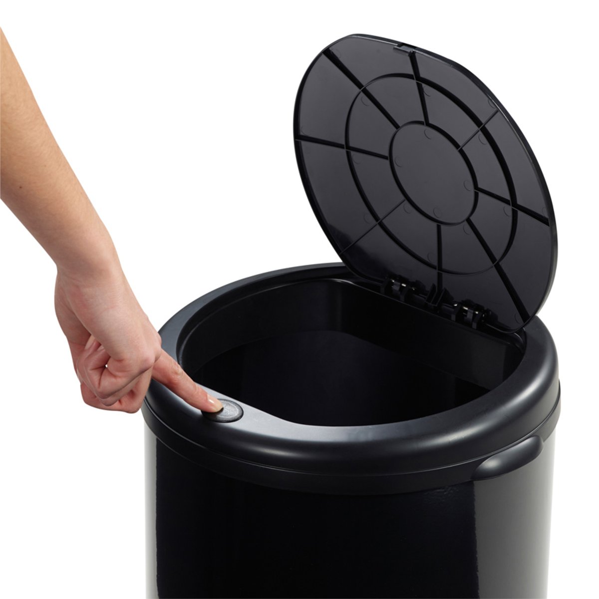 Poubelle de cuisine touch 45L et 10 sacs poubelle 50L - HANDTOUCH gris anthracite, ROSSIGNOL