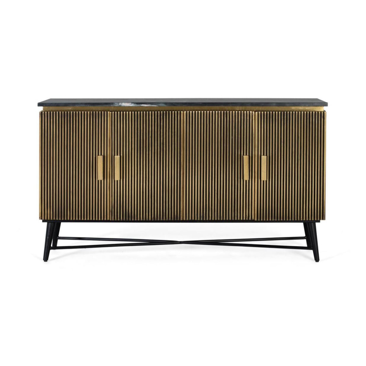 Buffet 4 portes Bois Or - ALMA or, DECORATION D’AUTREFOIS