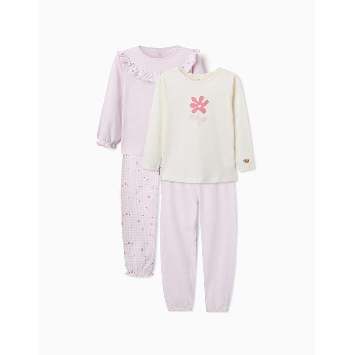 Lot de 2 pyjamas longs en coton avec imprimés floraux multicolore, ZIPPY