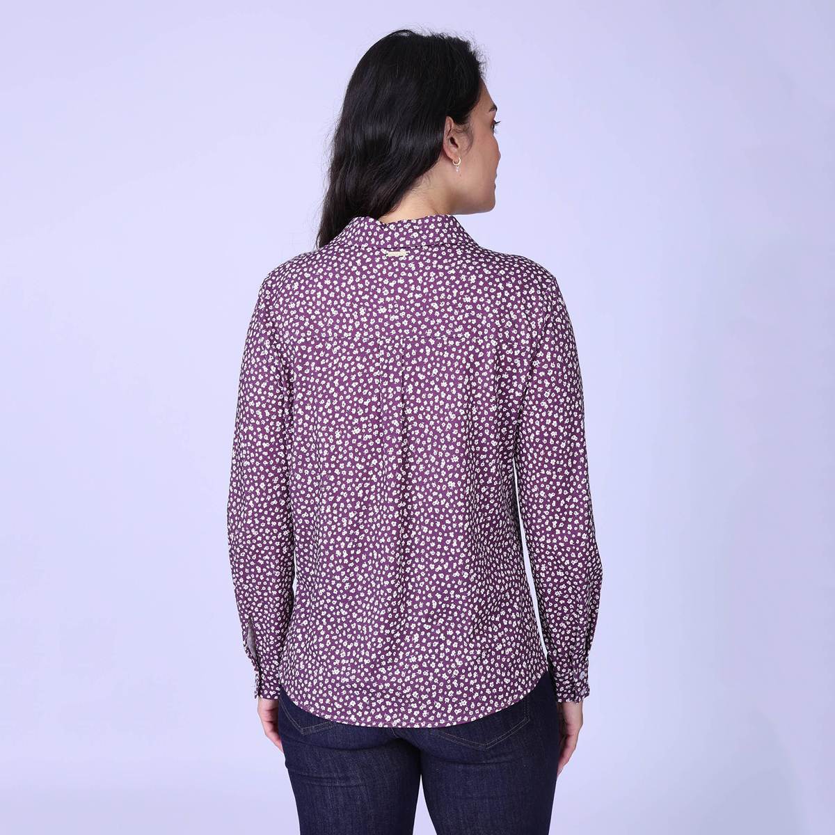 Chemise jersey Hanita violet, MISE AU GREEN