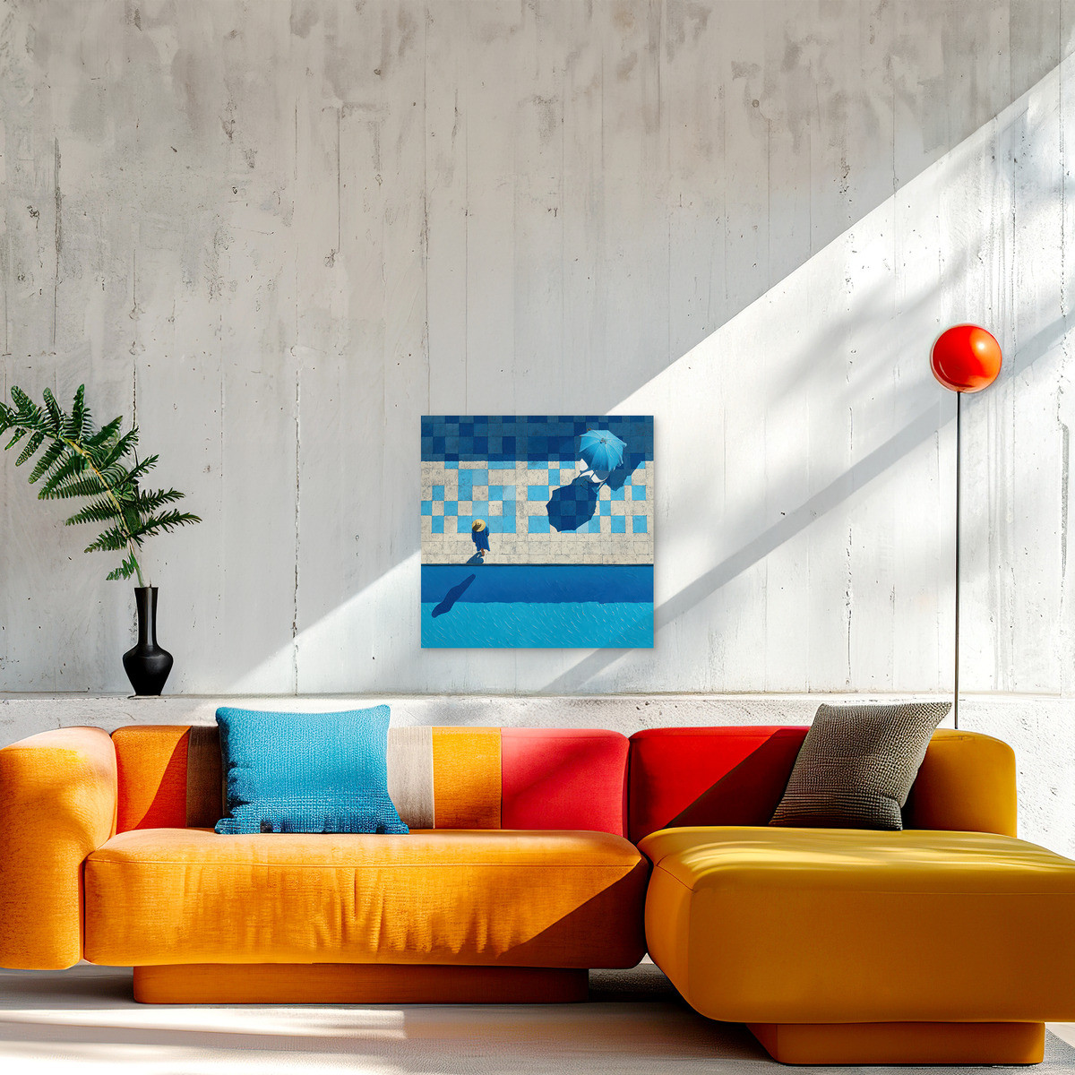 Tableau Sur Toile Piscine Bleue ARCHITECTURE tableaux sur toile-bleu, CEANOTHE