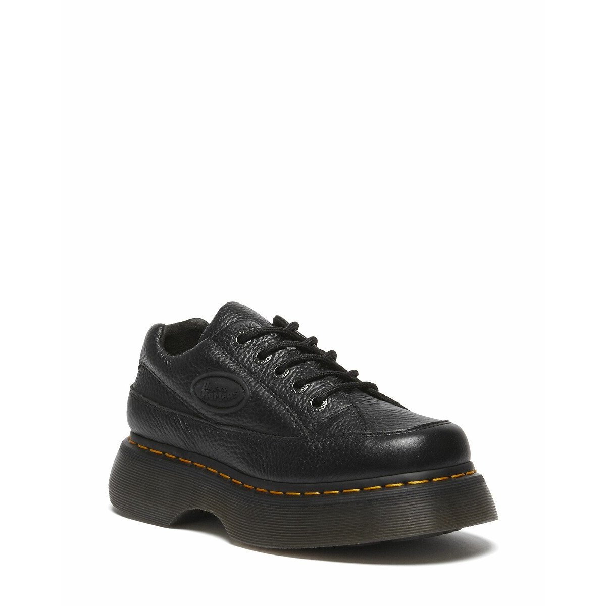 Chaussures Buzz en cuir Milled Nappa noir, DR. MARTENS