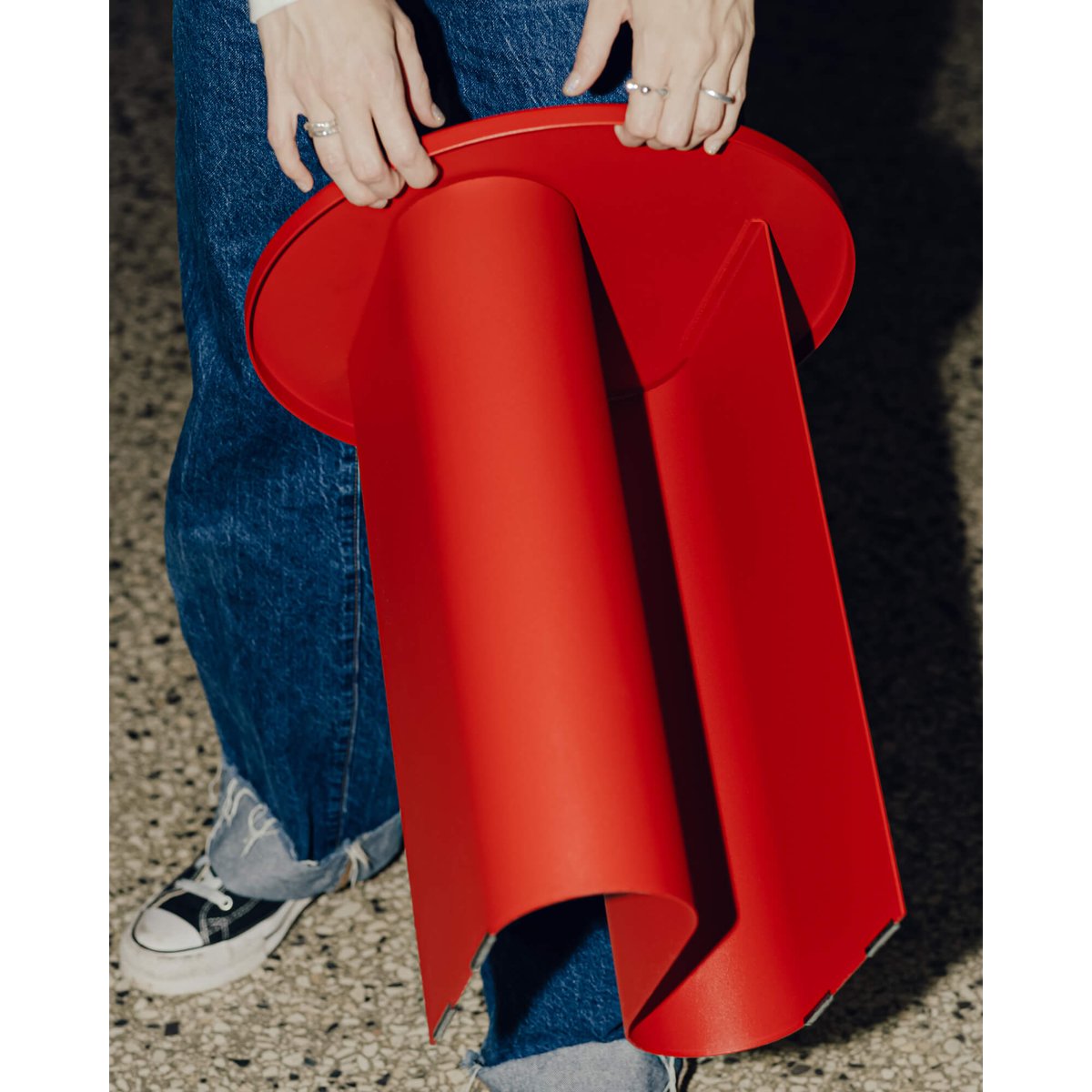 Table d'appoint Sato - petit modèle rouge tomate, NOO.MA