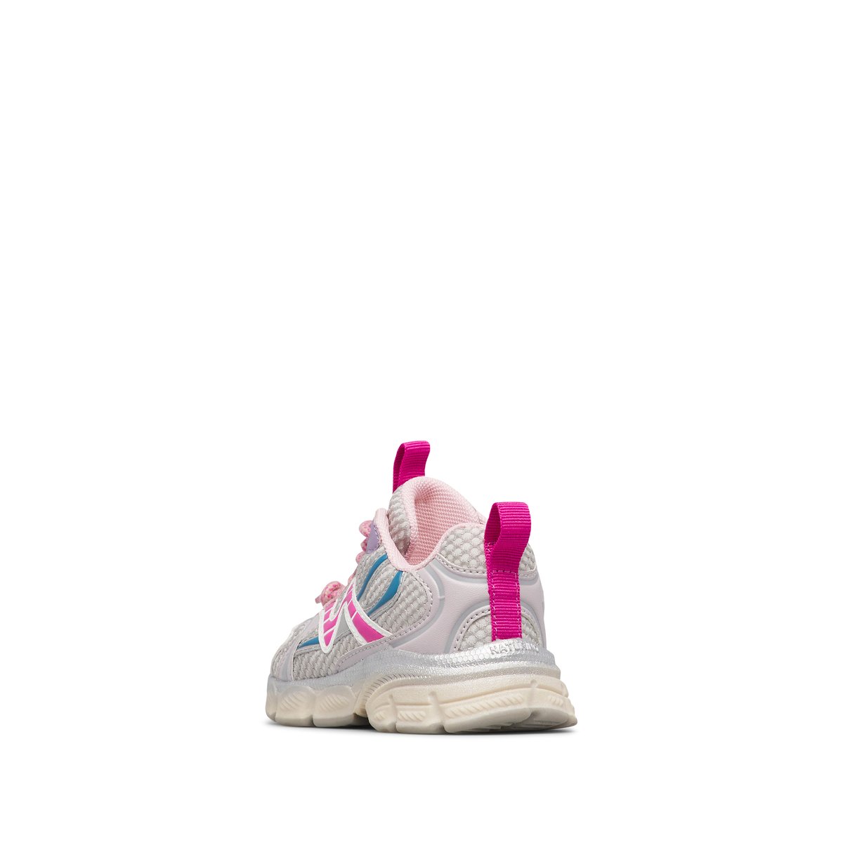 Sneakers en tissu synthétique WAVE. gris-fuchsia, NATURINO