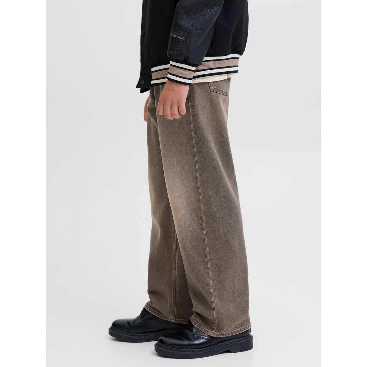 Jean Baggy Fit black denim, JACK & JONES JUNIOR