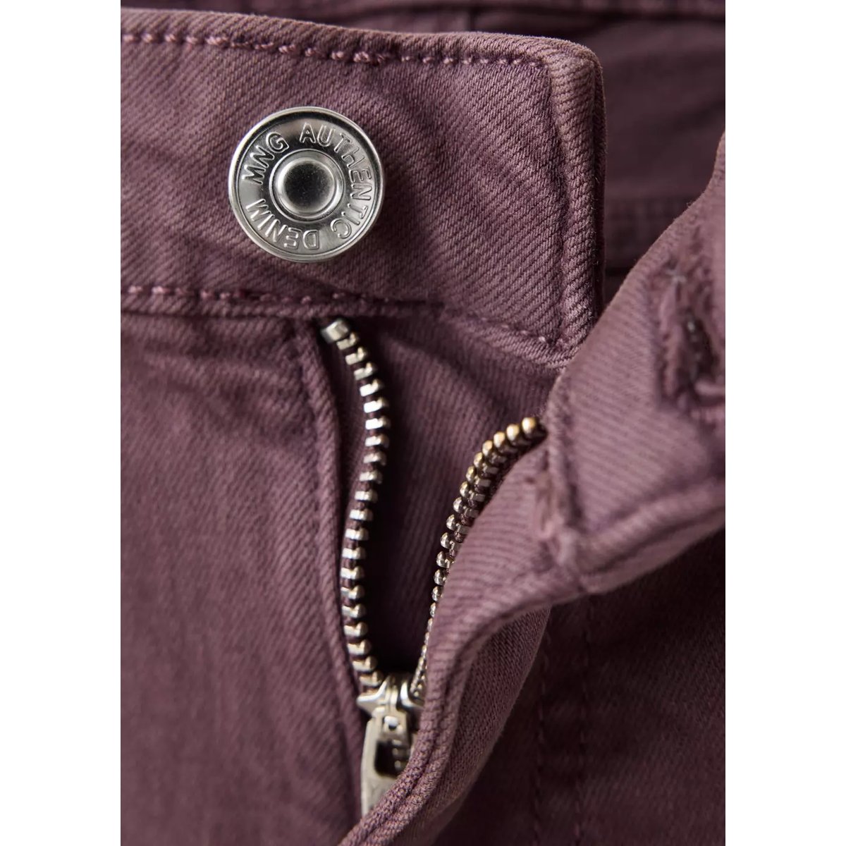 Pantalon avec détails d’œillets métalliques lilas, MANGO TEEN