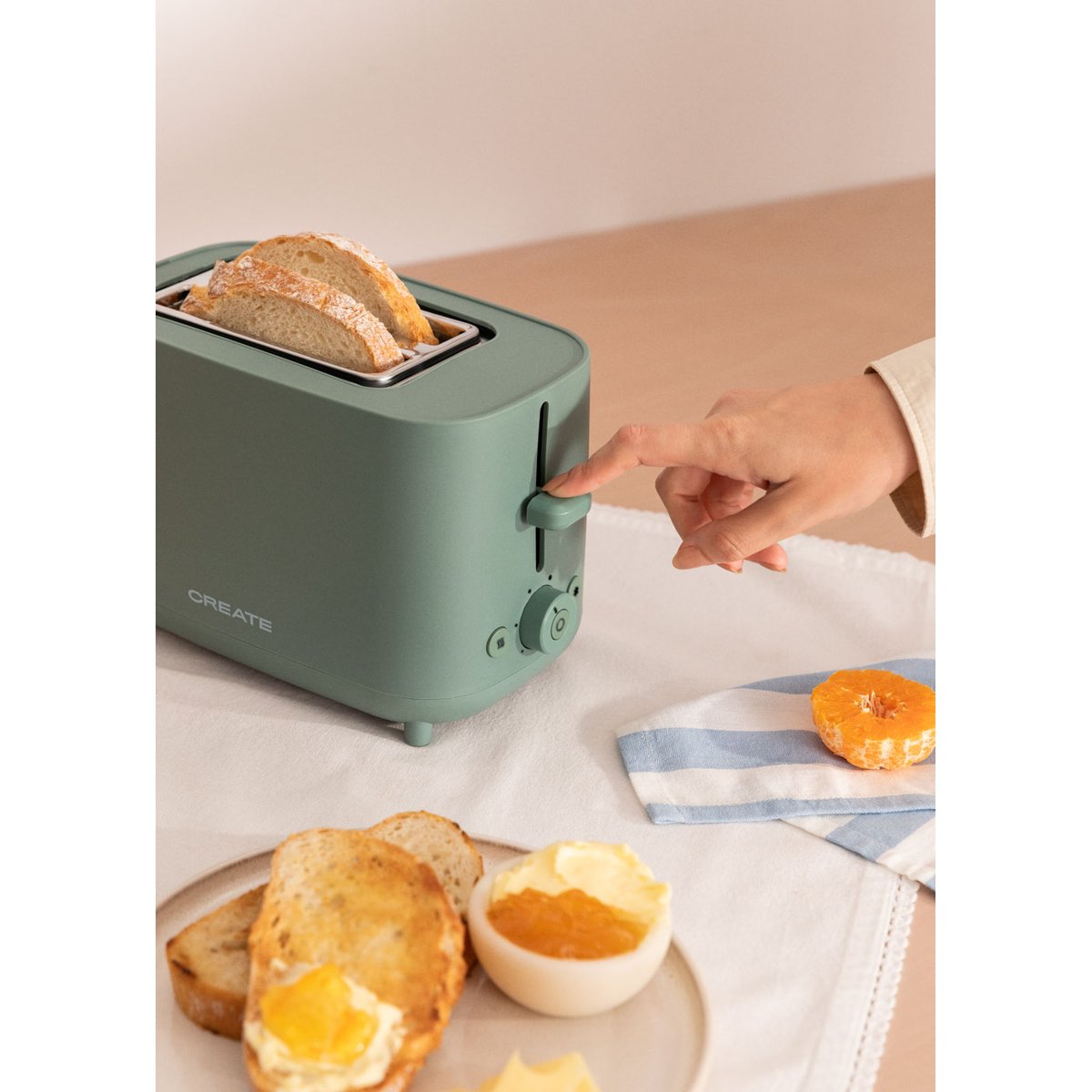 Grille pain TOAST STUDIO sauge, CREATE