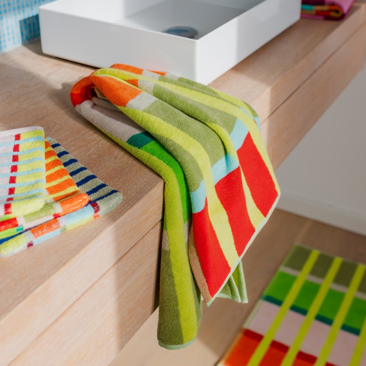 Serviette de toilette en coton kaido, REMEMBER